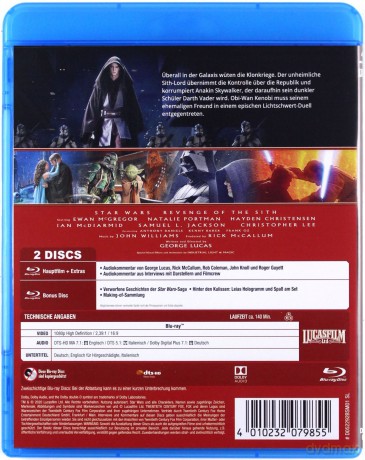 Star Wars: Episode III - Revenge of the Sith (Gwiezdne wojny: Część III - Zemsta Sithów) [2xBlu-Ray]