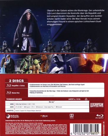 Star Wars: Episode III - Revenge of the Sith (Gwiezdne wojny: Część III - Zemsta Sithów) [2xBlu-Ray]
