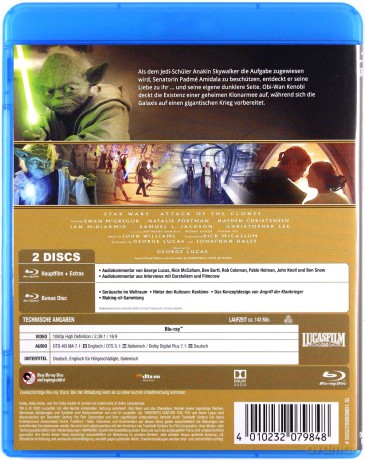 Star Wars: Episode II - Attack of the Clones (Gwiezdne wojny: Część II - Atak klonów) [2xBlu-Ray]
