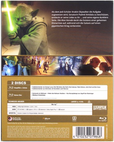Star Wars: Episode II - Attack of the Clones (Gwiezdne wojny: Część II - Atak klonów) [2xBlu-Ray]