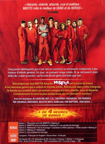 Misfits Season 1-5 (Wyklęci) [BOX] [13DVD]