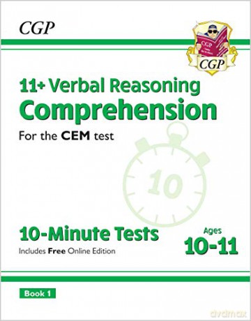 11+ CEM 10-Minute Tests: Comprehension - Ages 10-11 Book 1 (with Online Edition): unbeatable eleven plus preparation from the exam experts (CGP 11+ CEM) [KSIĄŻKA]