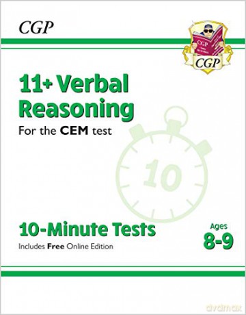 11+ CEM 10-Minute Tests: Verbal Reasoning - Ages 8-9 (with Online Edition): perfect preparation for the eleven plus (CGP 11+ CEM) [KSIĄŻKA]
