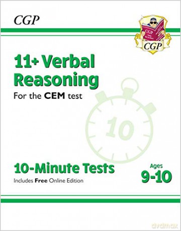 11+ CEM 10-Minute Tests: Verbal Reasoning - Ages 9-10 (with Online Edition): perfect preparation for the eleven plus (CGP 11+ CEM) [KSIĄŻKA]
