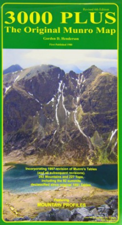 3000 Plus - the Original Munro Map - Gordon D. Henderson [KSIĄŻKA]