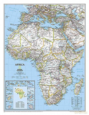 Africa Classic, Tubed Wall Maps Continents: NG.PC622110 (Reference - Continents) (National Geographic Reference Map) - National Geographic Maps [KSIĄŻKA]