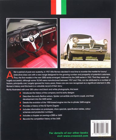 Alfa Romeo 2000 and 2600: The Complete Story (Crowood Autoclassics) - Tony Bagnall [KSIĄŻKA]