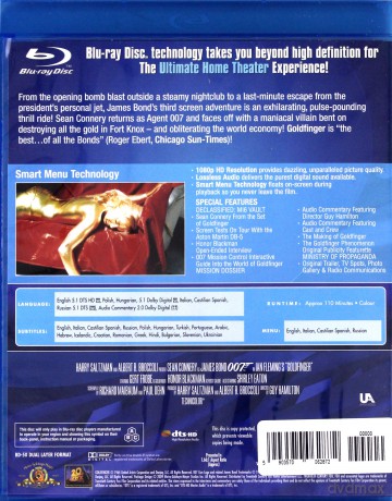 007 James Bond Goldfinger [Blu-Ray]