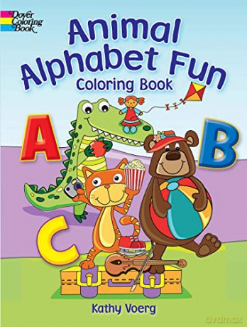 Animal Alphabet Fun Coloring Book (Dover Coloring Books) - Kathy Voerg [KSIĄŻKA]