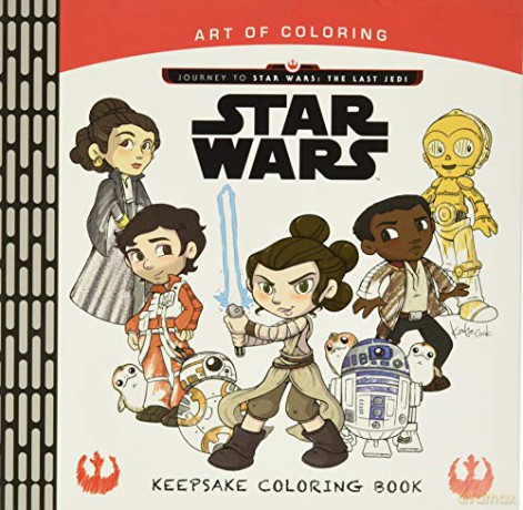 Art of Coloring Journey to Star Wars: The Last Jedi: Keepsake Coloring Book - Katie Cook [KSIĄŻKA]