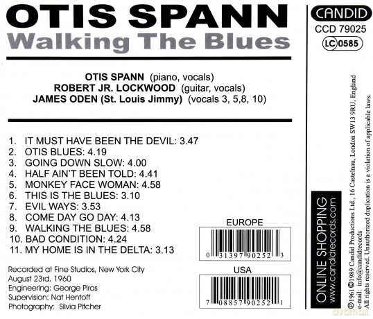 Otis Spann: Walking The Blues [CD]