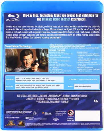 007 James Bond Człowiek ze złotym pistoletem [Blu-Ray]
