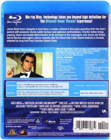 007 James Bond Licencja na zabijanie [Blu-Ray]
