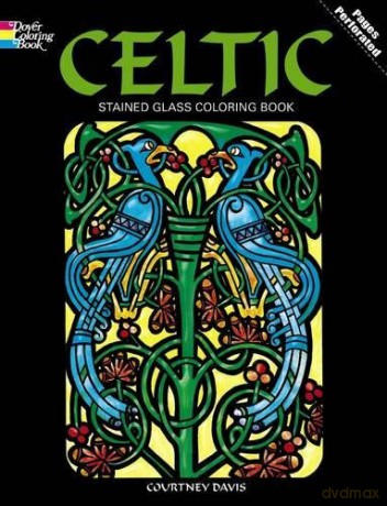 Celtic Stained Glass Coloring Book (Dover Design Stained Glass Coloring Book) - Courtney Davis [KSIĄŻKA]