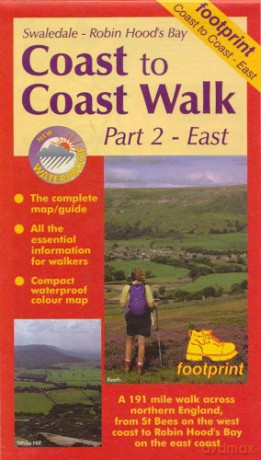 Coast to Coast Walk: East: Map and Guide (Long distance walks maps) [KSIĄŻKA]