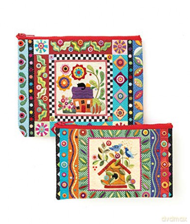Colorful Creatures Eco Pouch Set - Erica Kaprow [KSIĄŻKA]