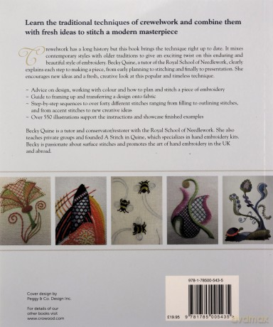 Crewelwork Embroidery - Becky Quine [KSIĄŻKA]