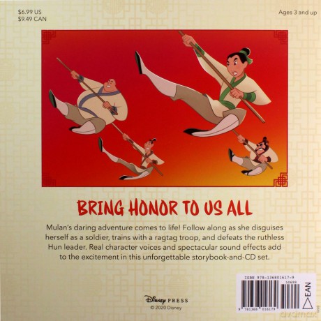Disney: Mulan (Read-Along Storybook and CD) [KSIĄŻKA]