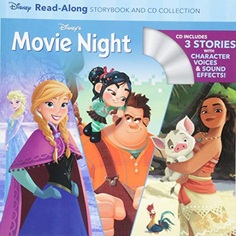 Disney's Movie Night Read-Along Storybook and CD Collection: 3-In-1 Feature Animation Bind-Up [KSIĄŻKA]