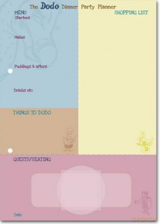 Dodo Dinner Party Planner Pad: Plan the Perfect Dinner Party with This Menu-Shopping-List-Seating-Plan-Checklist-Things-to-Do Pad (Dodo Pad) - Rebecca Jay [KSIĄŻKA]