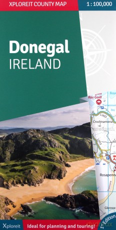 Donegal Ireland 2018: Xploreit County Map (Xploreit County Series) [KSIĄŻKA]