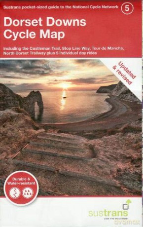 Dorset Downs Cycle Map: Including the Castleman Trail, Stop Line Way, Tour de Manche, North Dorset Trailway plus 5 individual day rides (Sustrans Guide to the National Cycle Network) [KSIĄŻKA]