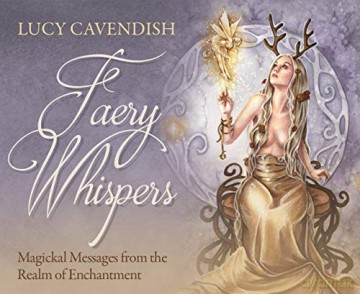 Faery Whispers - Mini Oracle Cards: Magickal Messages from the Realm of Enchantment - 55 message cards plus instruction card. - Lucy Cavendish [KSIĄŻKA]