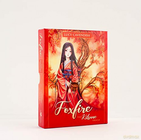 Foxfire: The Kitsune Oracle - 45 Full Colour Oracle Cards and 144 page Guidebook - Lucy Cavendish [KSIĄŻKA]