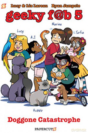 Geeky Fab 5, Vol. 3: DOGgone CATastrophe (Geeky Fab Five) - Ryan Jampole [KSIĄŻKA]