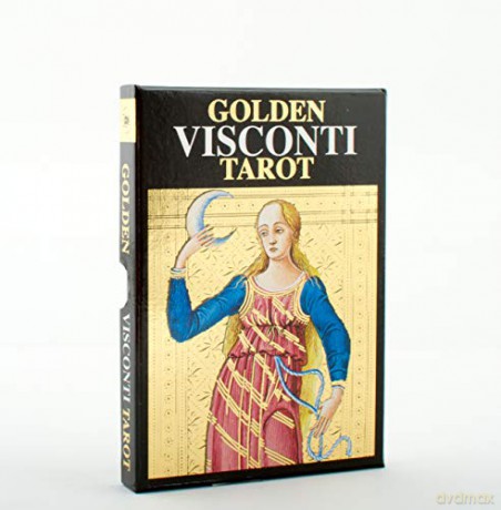 Golden Visconti Tarot Grand Trumps: 22 Full Colour, Gold Embossed Cards - Lo Scarabeo [KSIĄŻKA]