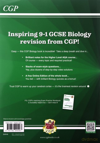 Grade 9-1 GCSE Biology: AQA Revision Guide with Online Edition - Higher: perfect for home learning and 2021 assessments (CGP GCSE Biology 9-1 Revision) [KSIĄŻKA]