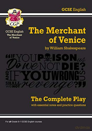 Grade 9-1 GCSE English The Merchant of Venice - The Complete Play: perfect for home learning and 2021 assessments (CGP GCSE English 9-1 Revision) [KSIĄŻKA]