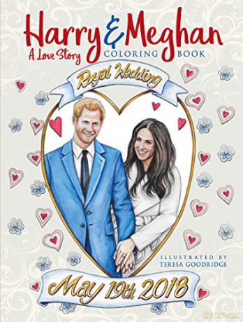 Harry and Meghan: A Love Story Coloring Book - Teresa Goodridge [KSIĄŻKA]