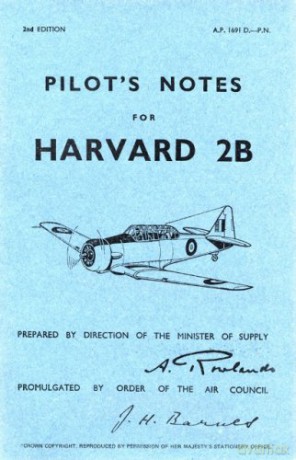 Harvard Pilots Notes - Air Ministry [KSIĄŻKA]