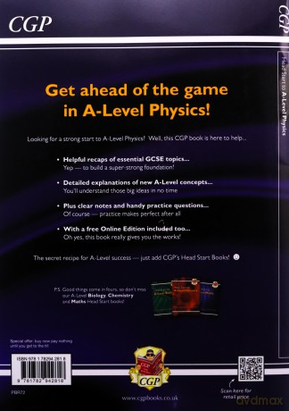 Head Start to A-level Physics: perfect for home learning and 2021 assessments (CGP A-Level Physics) [KSIĄŻKA]