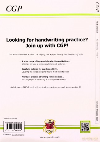 KS2 English Targeted Practice Book: Handwriting - Year 4: superb for learning at home (CGP KS2 English) [KSIĄŻKA]