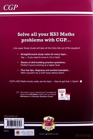 KS3 Maths Study Guide - Higher (CGP KS3 Maths) - Richard Parsons [KSIĄŻKA]