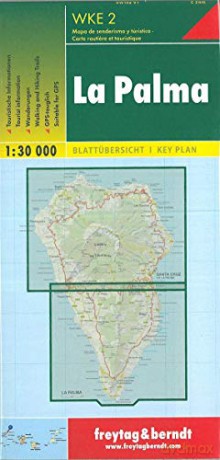 La Palma f&b r/v gps: Wandel- en fietskaart 1:30 000 - Freytag, Berndt [KSIĄŻKA]