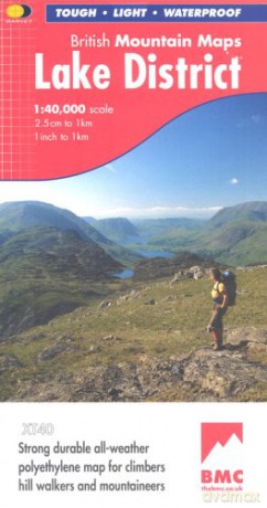 Lake District BMC (British Mountain Map) - Harvey Maps [KSIĄŻKA]