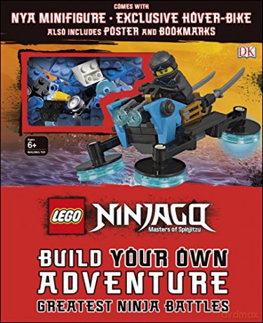 LEGO NINJAGO Build Your Own Adventure Greatest Ninja Battles: with Nya minifigure and exclusive Hover-Bike model (LEGO Build Your Own Adventure) [KSIĄŻKA]