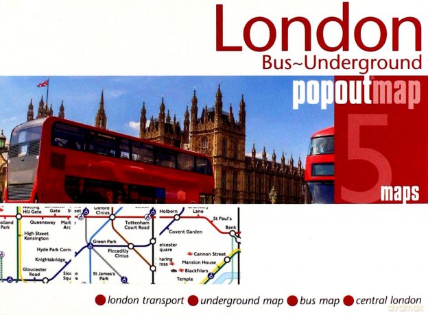 London Bus and Underground PopOut Map: Popout Double