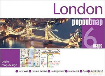 London PopOut Map: 3 PopOut maps in one handy, pocket-size format