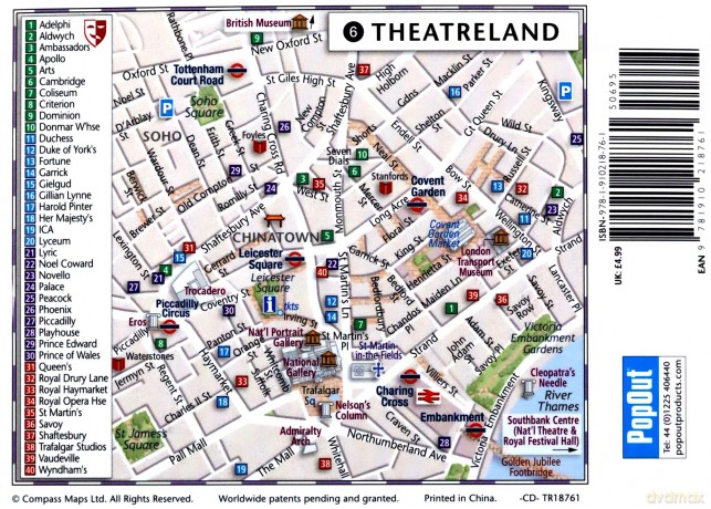 London PopOut Map: 3 PopOut maps in one handy, pocket-size format