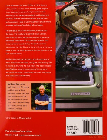 Lotus Elite, Eclat and Excel: An Enthusiast's Guide (Enthusiasts Guides) - Matthew Vale [KSIĄŻKA]