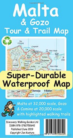 Malta and Gozo Tour and Trail Map - Jan Kostura [KSIĄŻKA]