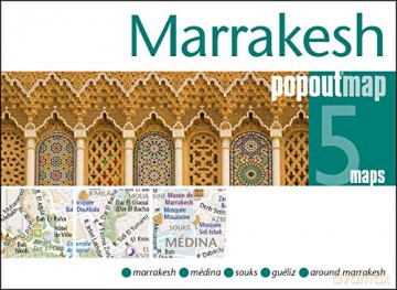 Marrakesh PopOut Map: Handy pocket size pop up city map of Marrakesh [KSIĄŻKA]