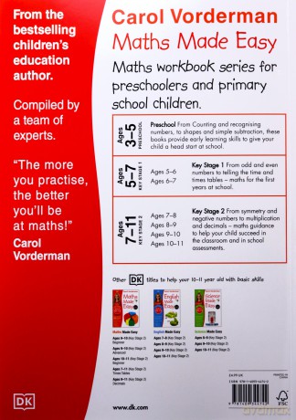 Maths Made Easy Ages 10-11 Key Stage 2 Advanced (Made Easy Workbooks) - Carol Vorderman [KSIĄŻKA]