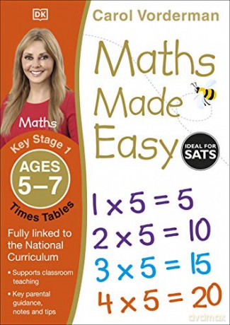 Maths Made Easy Times Tables Ages 5-7 Key Stage 1 (Made Easy Workbooks) - Carol Vorderman [KSIĄŻKA]