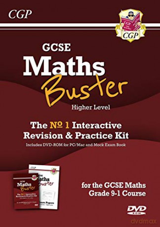 MathsBuster: GCSE Maths Interactive Revision (Grade 9-1 Course) Higher - DVD&Exam Practice Pack (CGP GCSE Maths 9-1 Revision) [KSIĄŻKA]