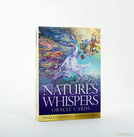 Nature's Whispers Oracle Cards: 50 full colour cards and 72-page guidebook set, packaged in a hard-cover box - Angela Hartfield [KSIĄŻKA]